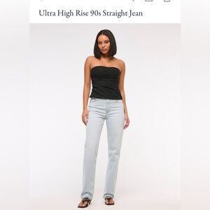 Abercrombie & Fitch Ultra High Rise 90’s straight jeans 29 regular